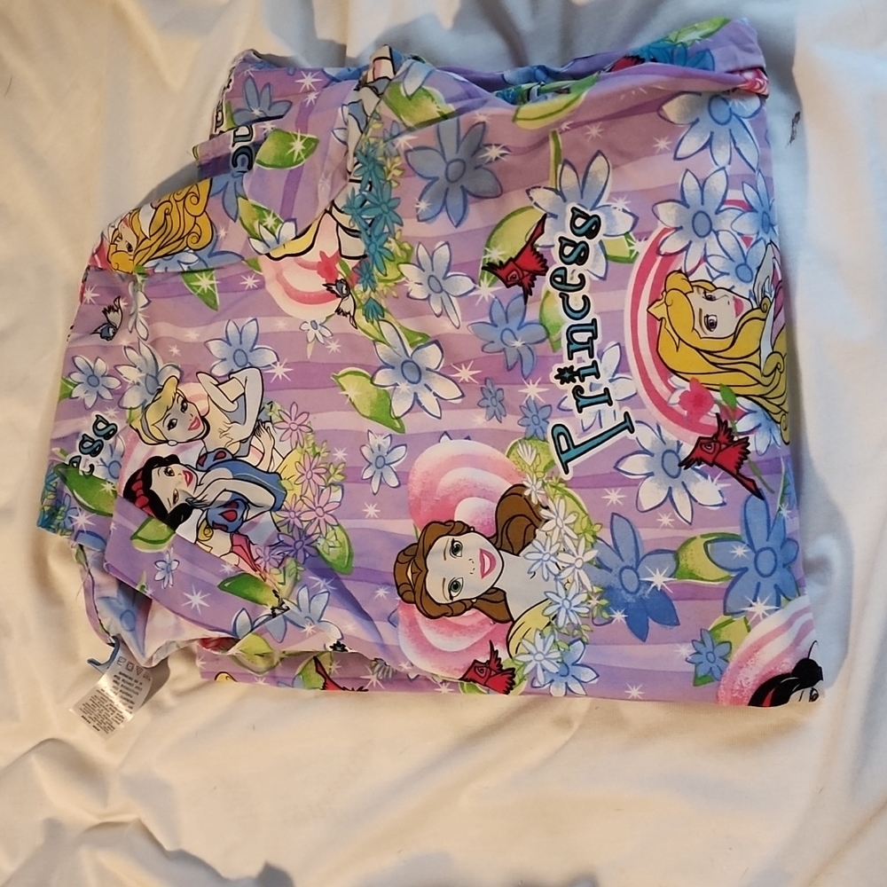 Disney princess scrub top